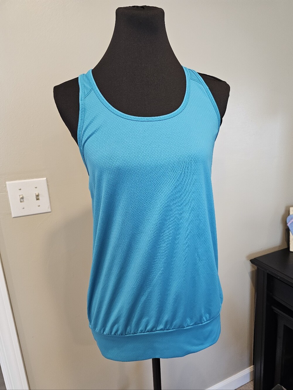 Champion Turquoise Scoop Neck Athletic Tank